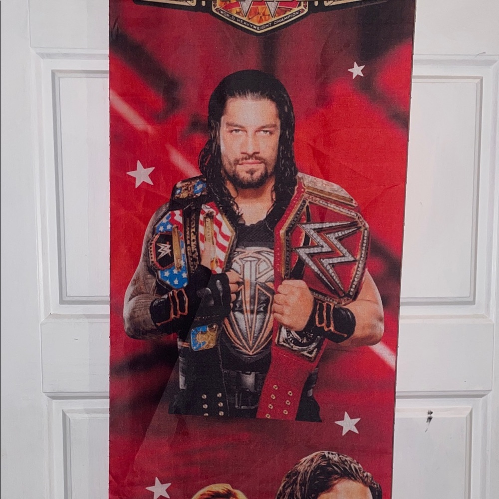 WWE Red Happy Birthday Banner - Picture 3 of 6